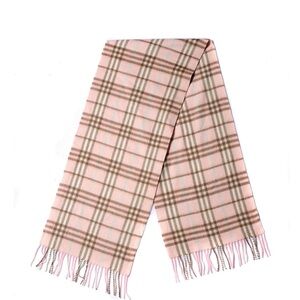 BURBERRY
Cashmere Nova Check Scarf Pink